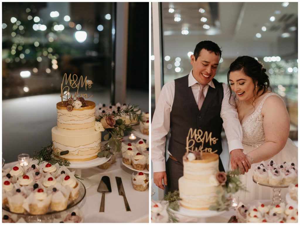 wedding timeline with cake cutting