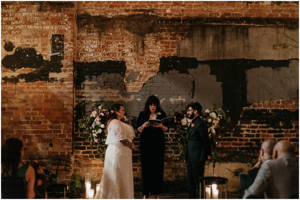 wedding ceremony at the Ace Hotel in New Orleans