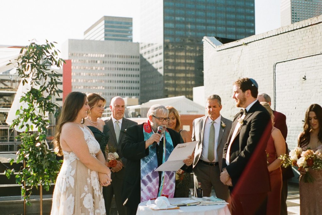 rooftop wedding in new orleans on film
