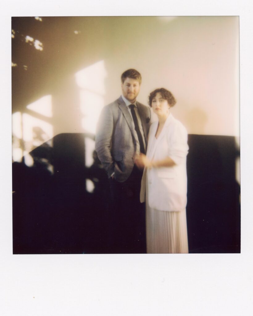 Polaroid portrait of new orleans couple elopement