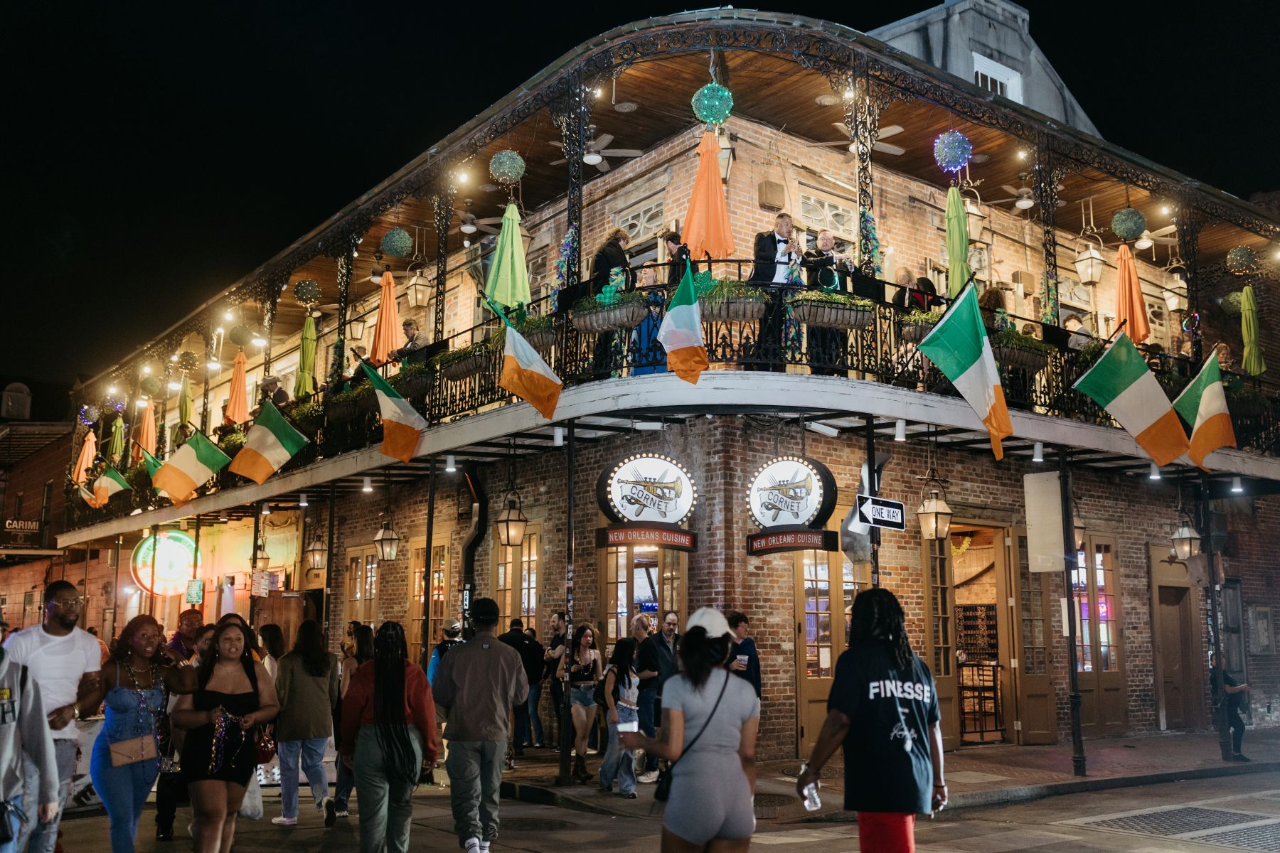 the outside of cornet in the french quarter in new orleans 